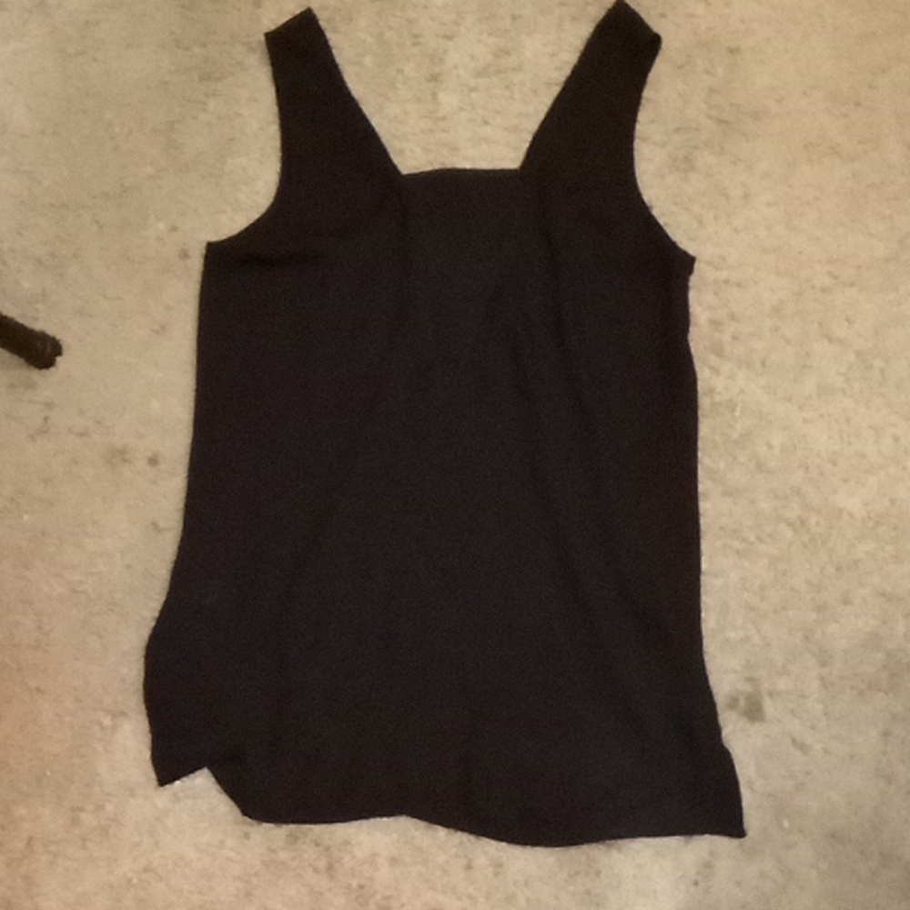 Express black v neck top slightly sheer xs runs fuller than xs